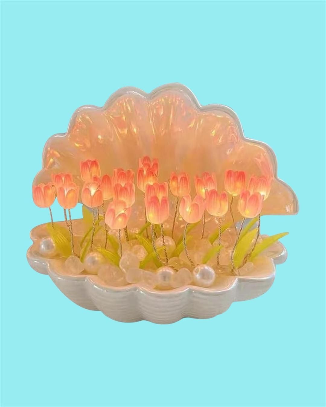 Tulip Night Light Flower Lamp Shell Light